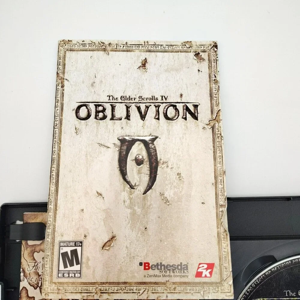 Elder Scrolls Oblivion Game of Year PC DVD Map Insert Shivering Isles Untested